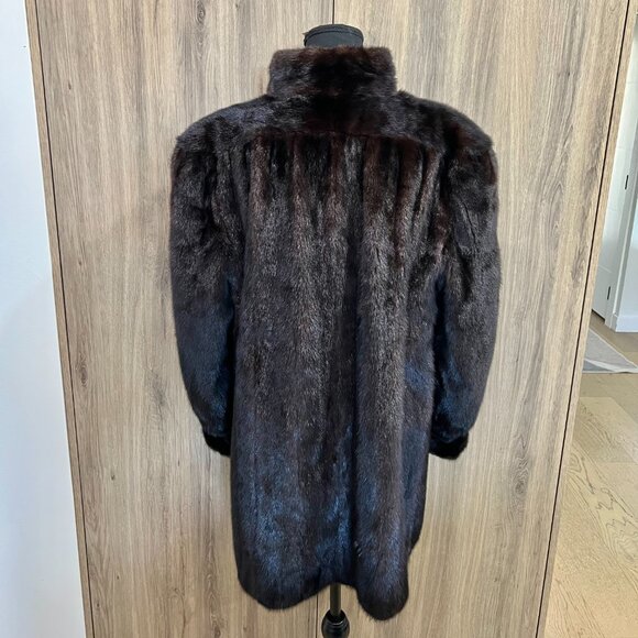 Vintage Pappas Furs Genuine Mink Coat - Picture 6 of 13